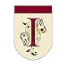 Flag, Gar, Floral Scroll Monogram I