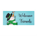 Snowman and Chickadee Sassafras Switch Mat