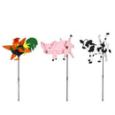 Farm Animal Pinwheel Spinner, 3 Asst