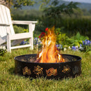 Flags and Fireworks Fire Ring
