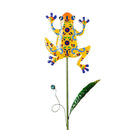 36" Talavera Frog Garden Stake, 3 Asst, 4 of Each, 12 Piece CDU