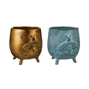 Cast Iron Bee Planter with Feet, 2 Asst.