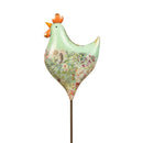 47"H Metal Garden Stake, Decoupage Rooster, In CDU
