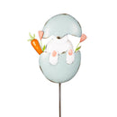 Easter Bunny Metal Garden Stake, 35"H