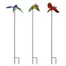 Cottage Garden Stake, Metal Bird with Spring Wing, 37", CDU