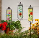 Cottage Garden Stake, Flower Sign Suncatcher, 42", CDU