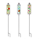 Cottage Garden Stake, Flower Sign Suncatcher, 42", CDU