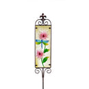 Cottage Garden Stake, Flower Sign Suncatcher, 42", CDU