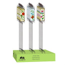 Cottage Garden Stake, Flower Sign Suncatcher, 42", CDU