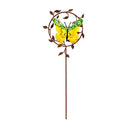 Round Butterfly Metal Plant Pick, 16", CDU