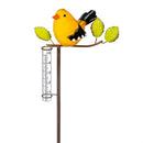 Cottage Garden Rain Gauge, Perched Bird Rain Gauge Garden Stake, 44", CDU