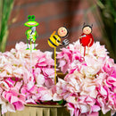 Cottage Garden Stake, Jolly Bug Metal Plant Pick, CDU
