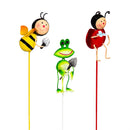 Cottage Garden Stake, Jolly Bug Metal Plant Pick, CDU
