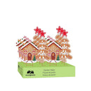 Sugar and Stripes Garden Stake, Metal, Gingerbread Cottage, 27"H, Asst of 2, CDU