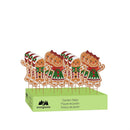 Sugar and Stripes Garden Stake, Metal, Gingerbread Buddies, 25"H, Asst of 2, CDU