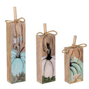 Harvest Pumpkin Metal Statue, Set