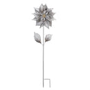 Feels Like the Holidays Garden Stake, Metal Garden Stake, Metallic Poinsettia, 21"H, Asst of 3, CDU