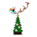 Twas the Night Garden Statue, Metal Statue, Santa Delivery, 25.5"H