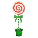 Sugar and Stripes Garden Statue, Metal Statue, Candy Swirl, 23"H, Asst of 3