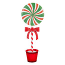 Sugar and Stripes Garden Statue, Metal Statue, Candy Swirl, 23"H, Asst of 3