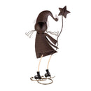 Christmas Vacation Garden Statue, Metal Statue, Ice Skating Friends, 20"H, Asst of 2