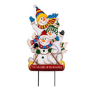 Twas the Night Garden Stake, Metal Garden Stake, Festive Friends, 24"H, Asst of 3, CDU
