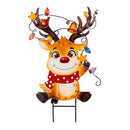 Twas the Night Garden Stake, Metal Garden Stake, Festive Friends, 24"H, Asst of 3, CDU