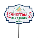 Holly Homestead Garden Stake, Metal Garden Stake, Christmas Village, 36"H, Asst of 4, CDU