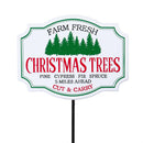 Holly Homestead Garden Stake, Metal Garden Stake, Christmas Village, 36"H, Asst of 4, CDU