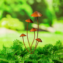 Garden of Wonder Garden Stake, Metal Multi Mushroom, 28"
