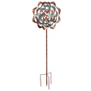 75"H Blue & Copper Edge Wind Spinner