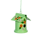 What She Shed Birdhouse, Metal Decorative Vibrant Hand-Painted Bird House, 6" H