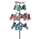Metal Wind Spinner, Butterfly Family, 85"H