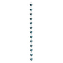 Blue Coastal Rain Chain, Blue Rustic Bucket Rain Chain, 72" H