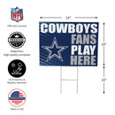 Dallas Cowboys Yard Sign "Fans Play Here"
