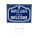 Toronto Maple Leafs Yard Sign, "Fans Welcome"