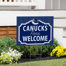 Vancouver Canucks Yard Sign, "Fans Welcome"