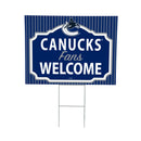 Vancouver Canucks Yard Sign, "Fans Welcome"
