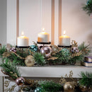 Season to Sparkle Faux Floral Table Decor Candle Holder Artificial