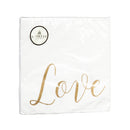 Paper Luncheon Napkin, 20 count, Love,4nl6178e