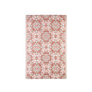 Reversible Weather-Resistant Rug 3'x5' Muted Pink Pattern