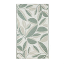 Reversible Weather-Resistant 3x5 Rug, Green Leaves