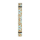 Reversible Weather-Resistant 3x5 Rug, Teal and Brown Design