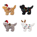 Heartfelt Cheer Throw Pillow Christmas Dog Shaped Pillow Program, 17"L x 15"H