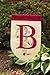 Flag, Gar, Floral Scroll Monogram O