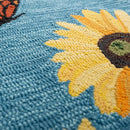 Sunflower Indoor/Outdoor Hooked Rug