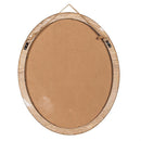 Petal & Plow Indoor Wall Decor, Wood, Rabbit Portrait in Round Gold Decorative Frame, 16" L x 19" H