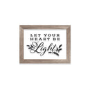 Wood Framed D√©cor, Set of 3 "Happy Holidays" "Let Your Heart Be Light" "Tis the Season"