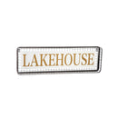 Outdoor Metal Lakehouse Sign