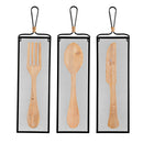 Decorative Cutlery Wood and Metal Wall Décor Set/3